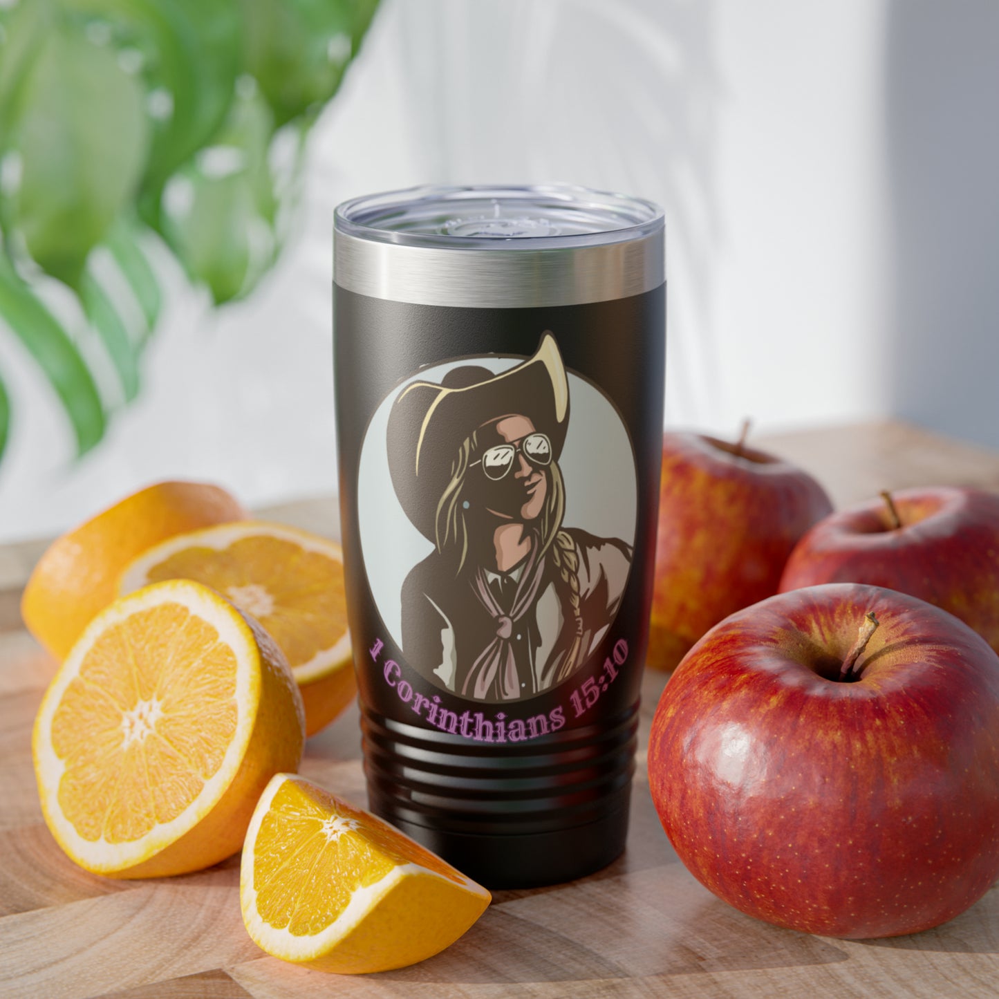 1 Cor 15:10, 20oz Polar Camel Travel Mug