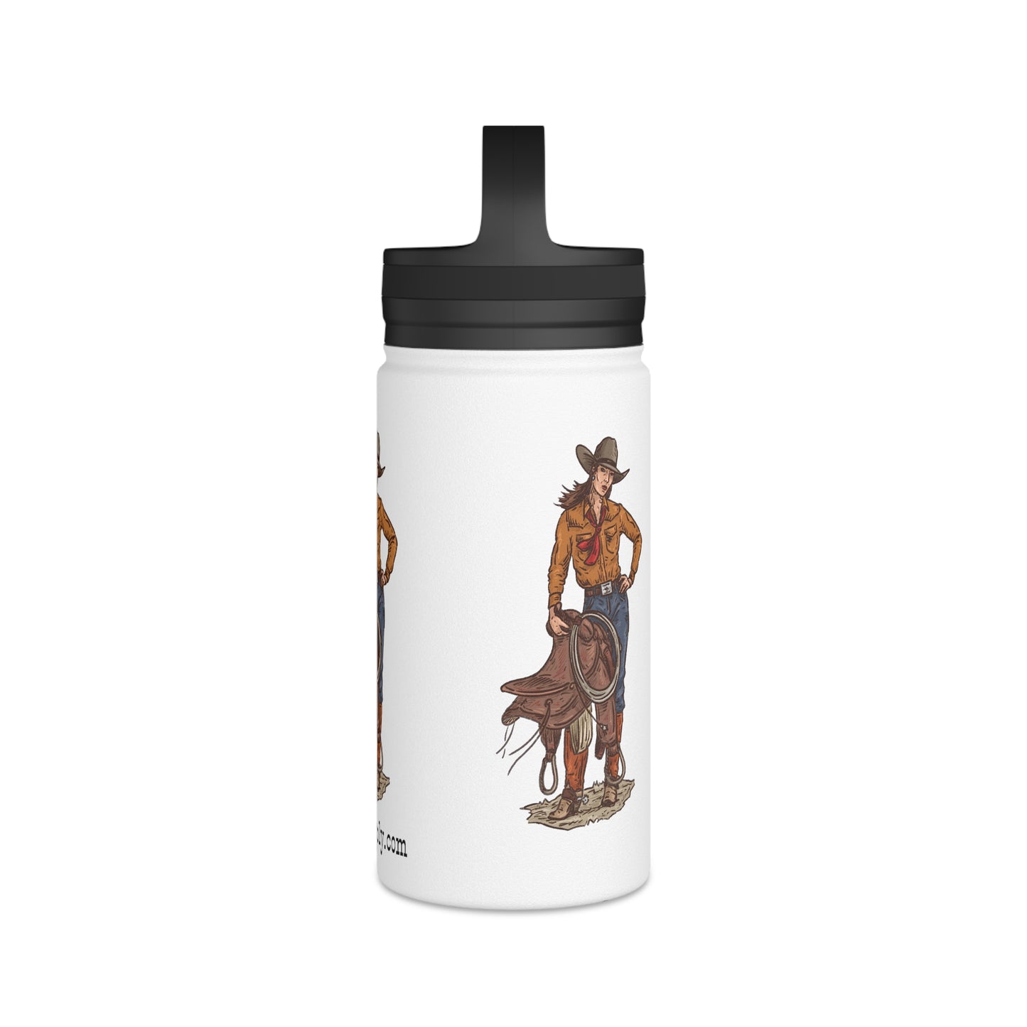Cowgirl Art Stainless Steel Water Bottle