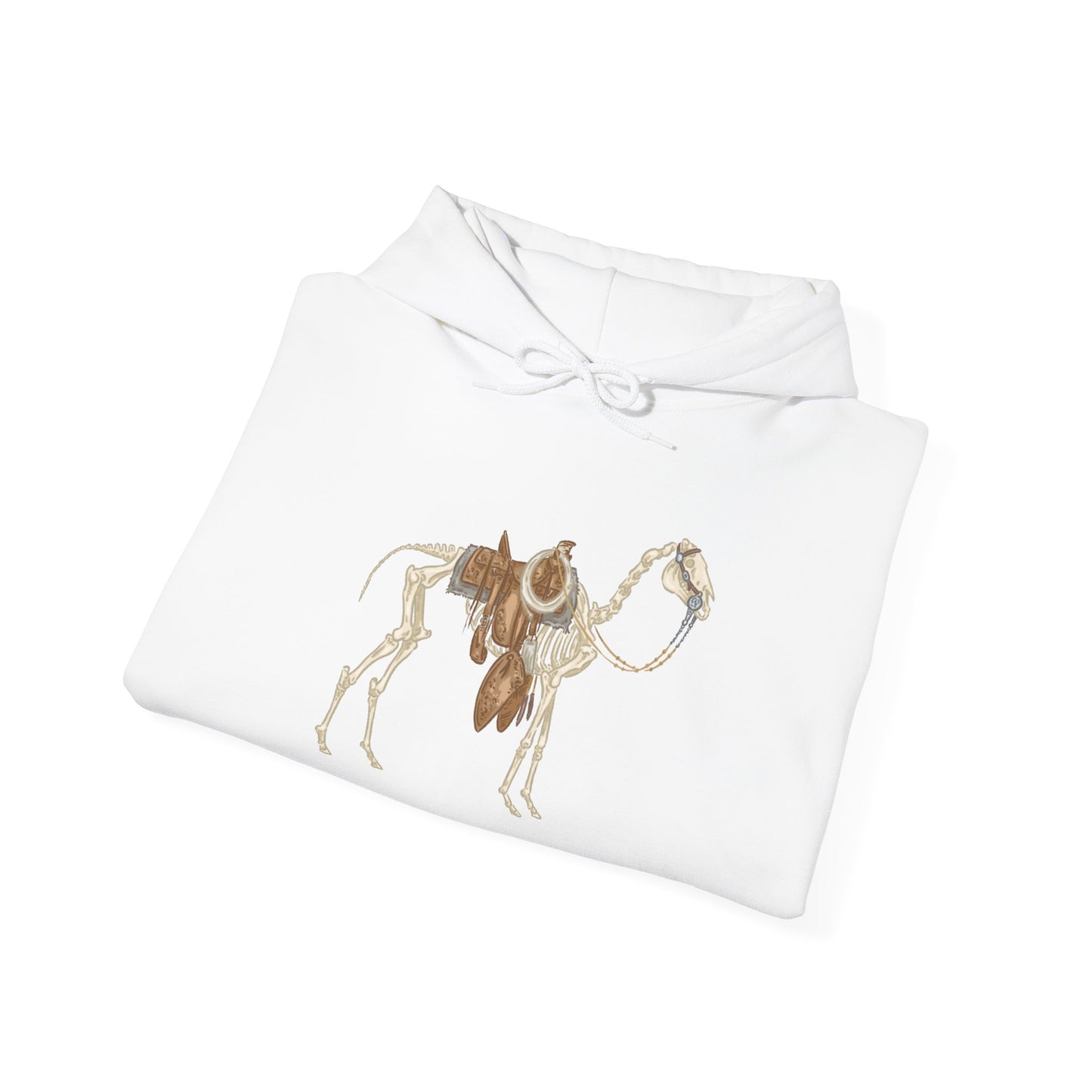 Bones Bridle Horse Fall Design, Cozy Fashion Sweatshirt for All Seasons, Perfect Gift for Animal Lovers, Casual Wear