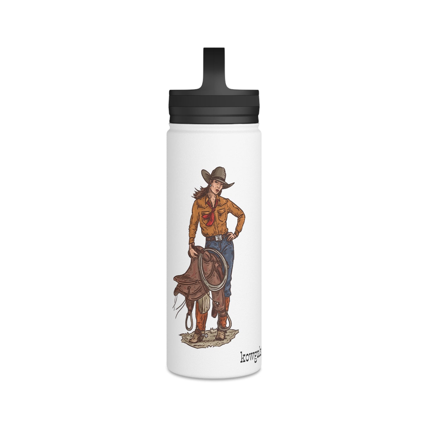Cowgirl Art Stainless Steel Water Bottle