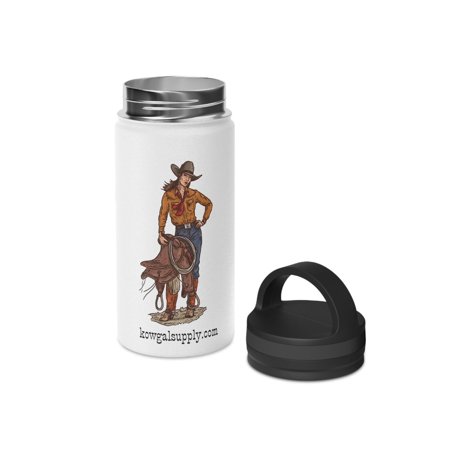 Cowgirl Art Stainless Steel Water Bottle