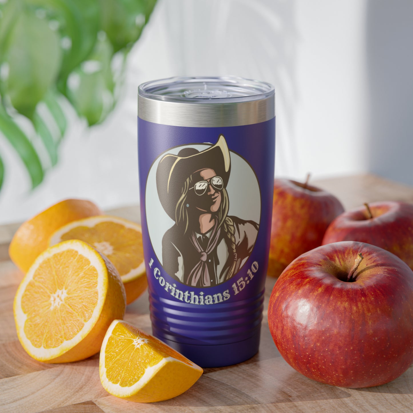 1 Cor 15:10, 20oz Polar Camel Travel Mug