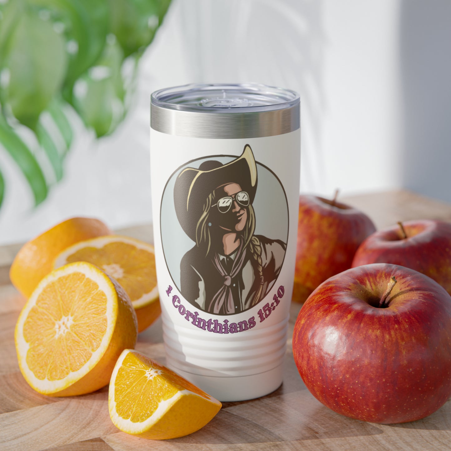 1 Cor 15:10, 20oz Polar Camel Travel Mug