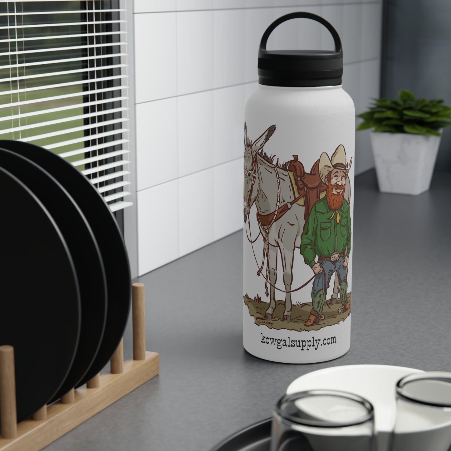 Punch O'Malley Stainless Steel Water Bottle