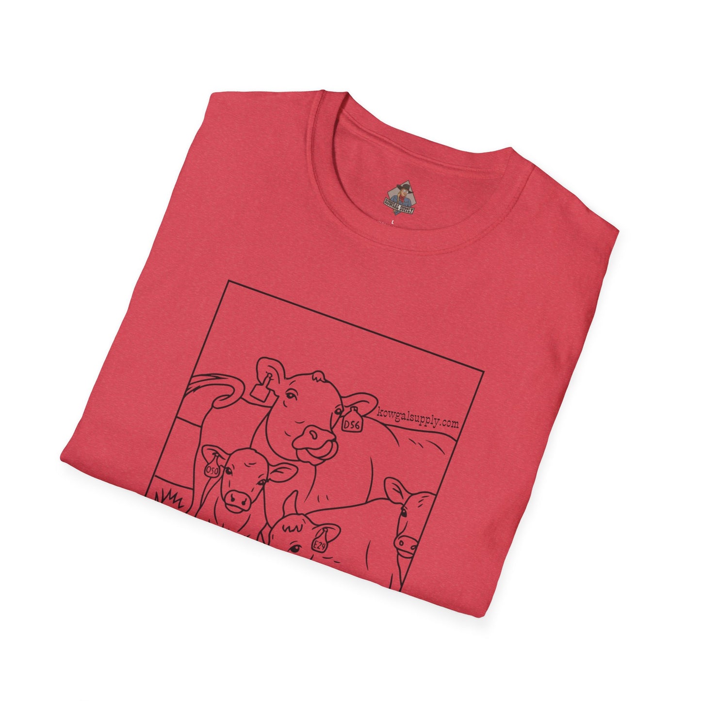 Mineral Lickin' Pairs, Softstyle Cow Tee