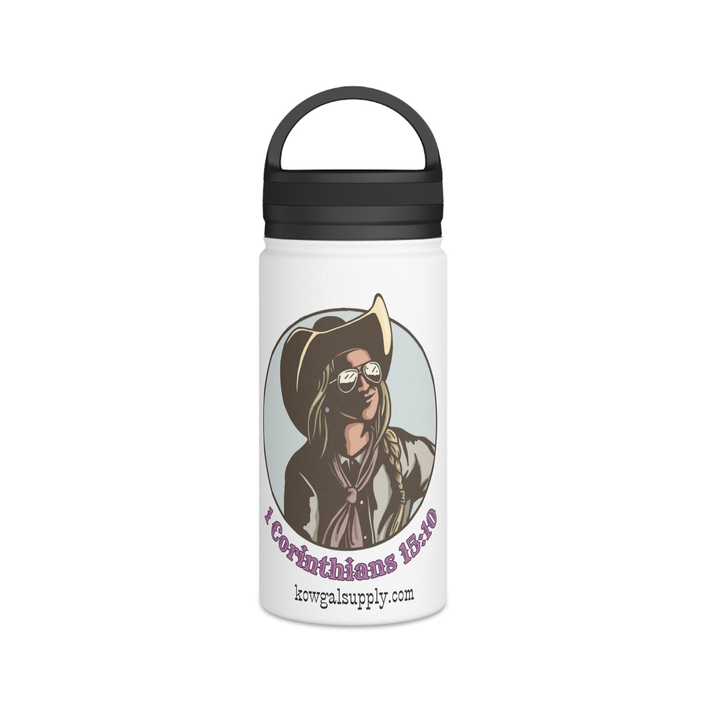 1 Cor 15:10 Stainless Steel Water Bottle