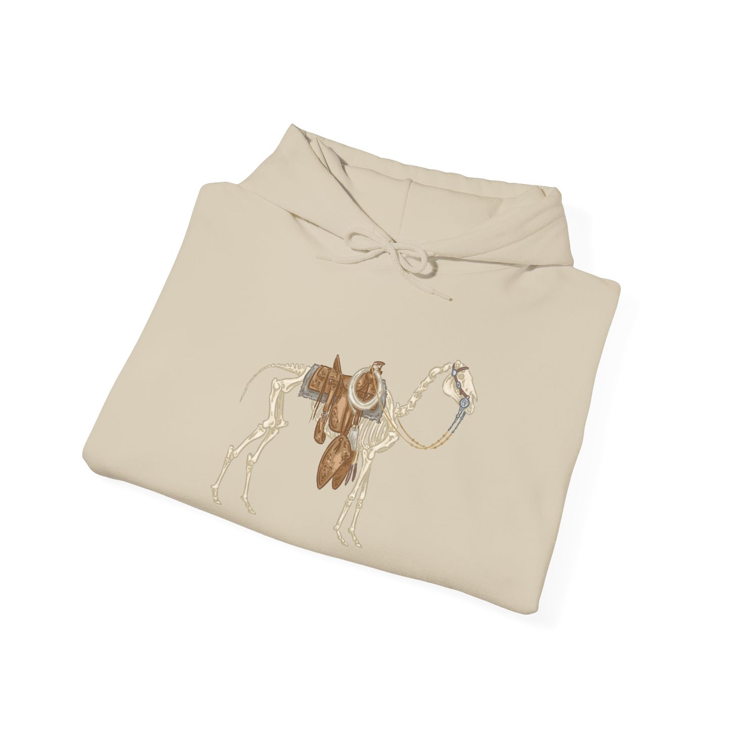 Bones Bridle Horse Fall Design, Cozy Fashion Sweatshirt for All Seasons, Perfect Gift for Animal Lovers, Casual Wear