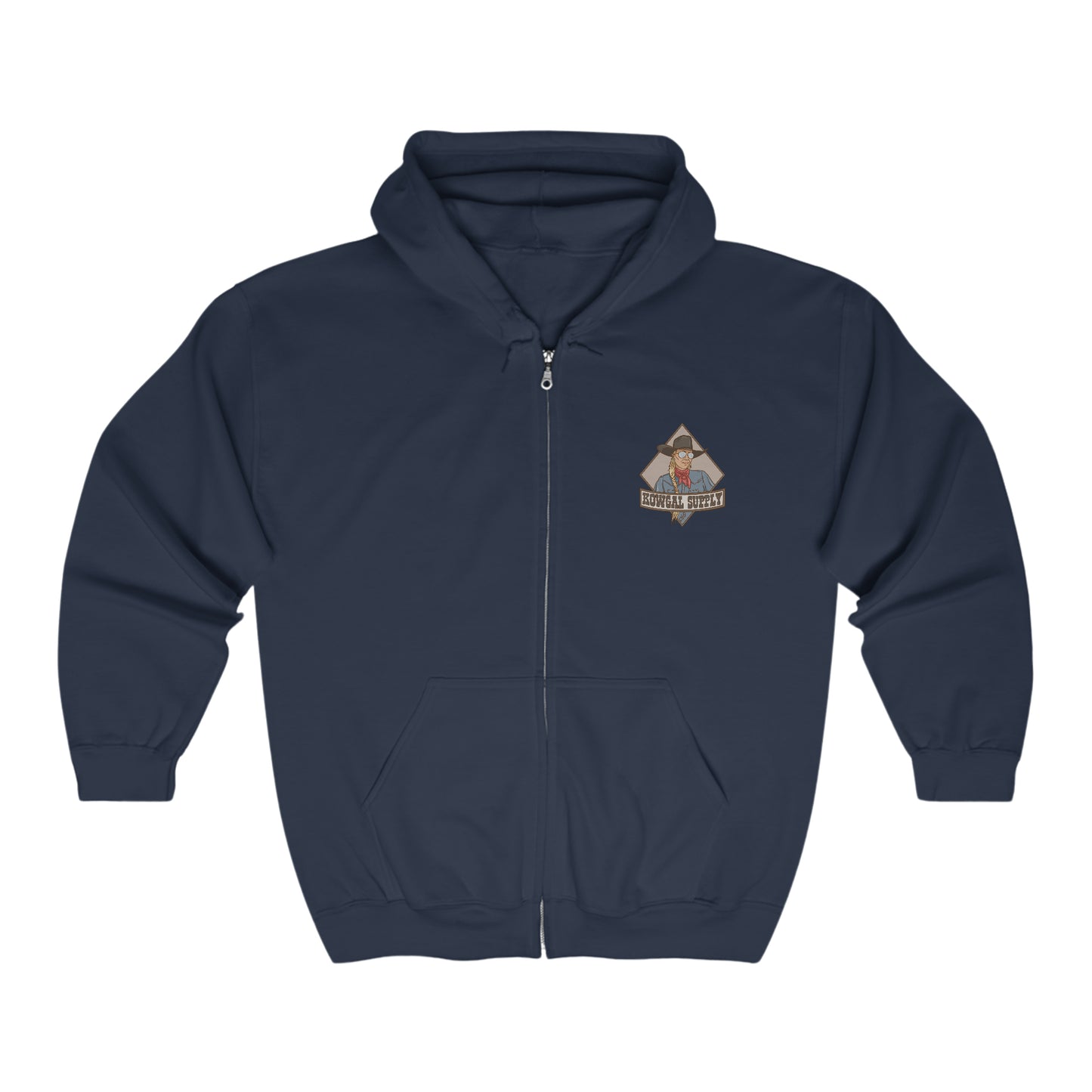 JTF Zipper Hoodie (logo front, art back)