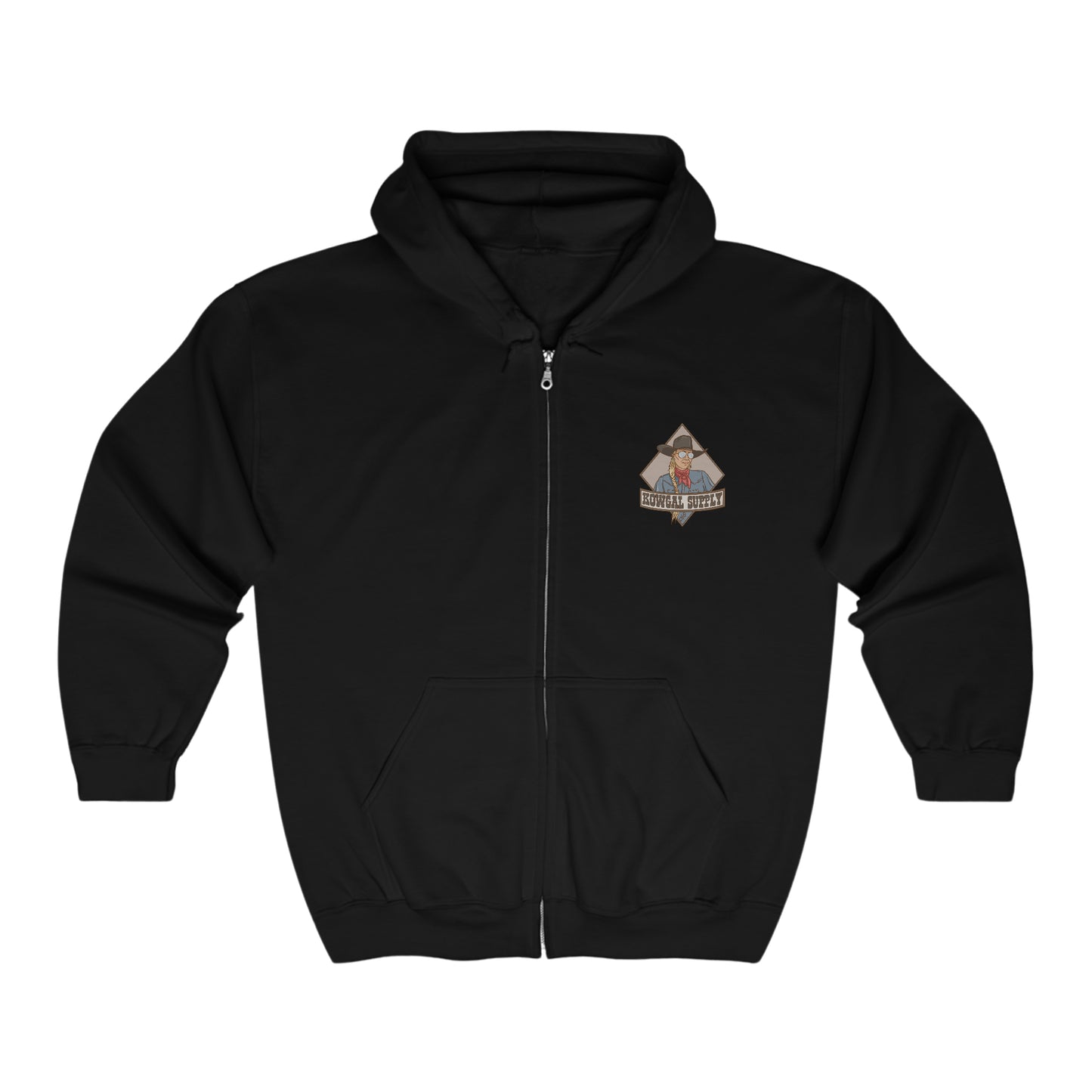 JTF Zipper Hoodie (logo front, art back)