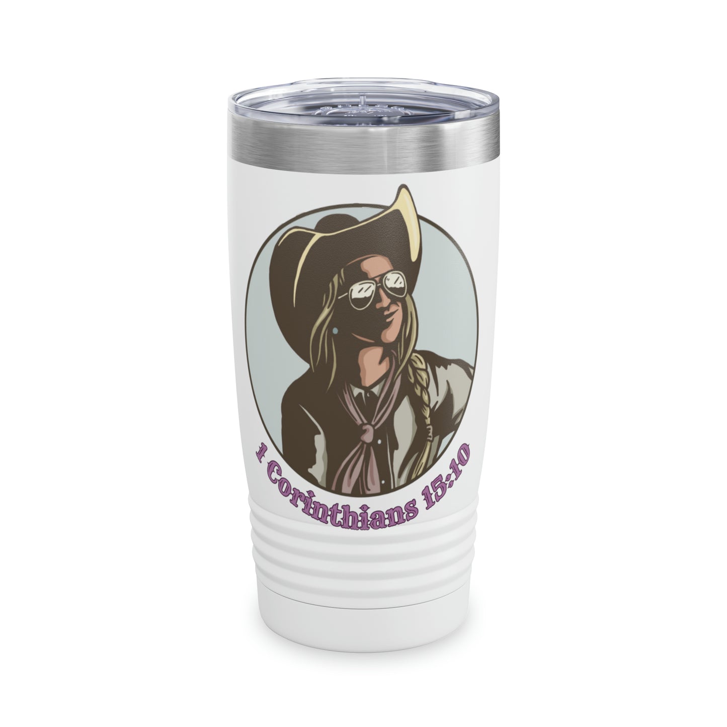 1 Cor 15:10, 20oz Polar Camel Travel Mug