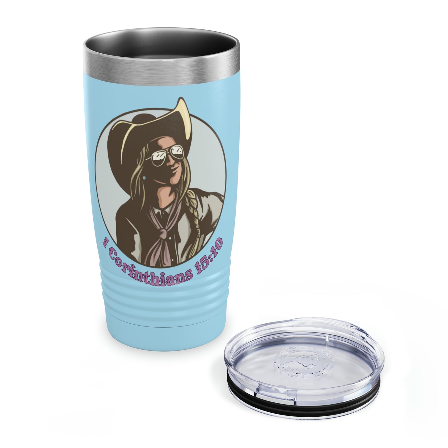 1 Cor 15:10, 20oz Polar Camel Travel Mug