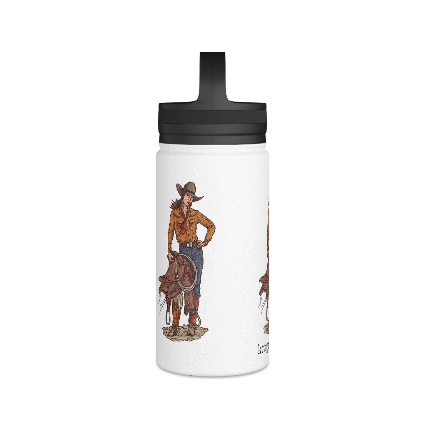 Cowgirl Art Stainless Steel Water Bottle