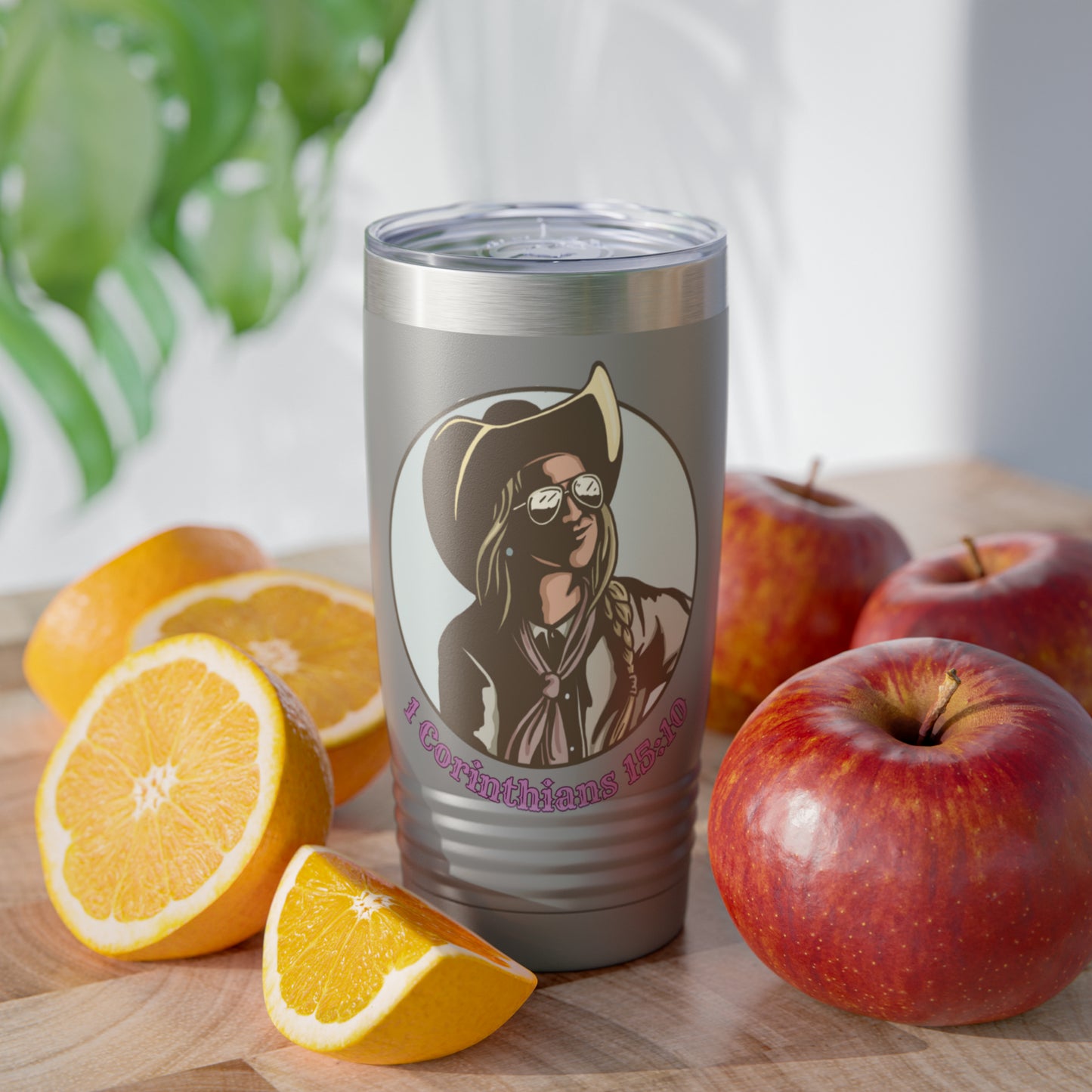 1 Cor 15:10, 20oz Polar Camel Travel Mug