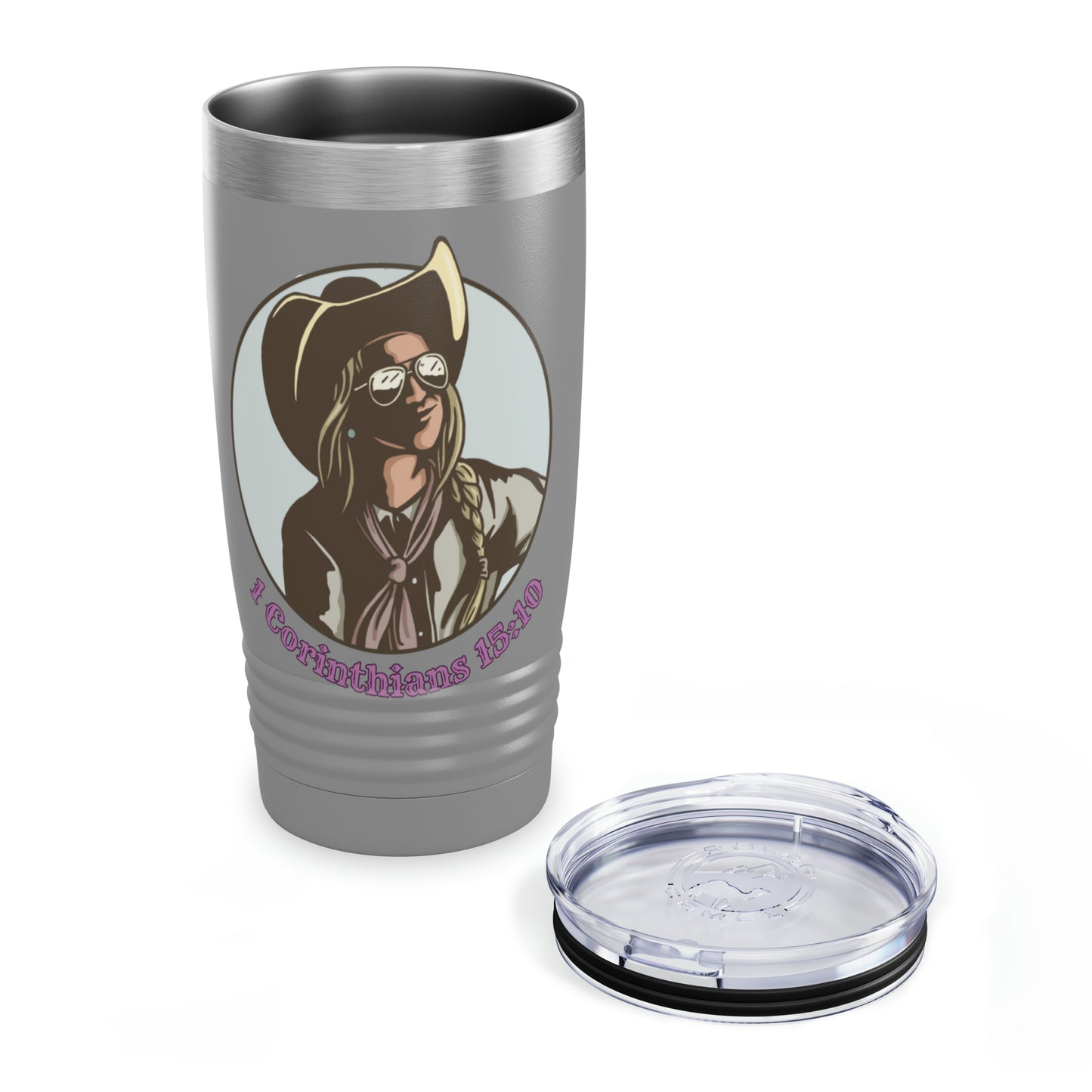 1 Cor 15:10, 20oz Polar Camel Travel Mug