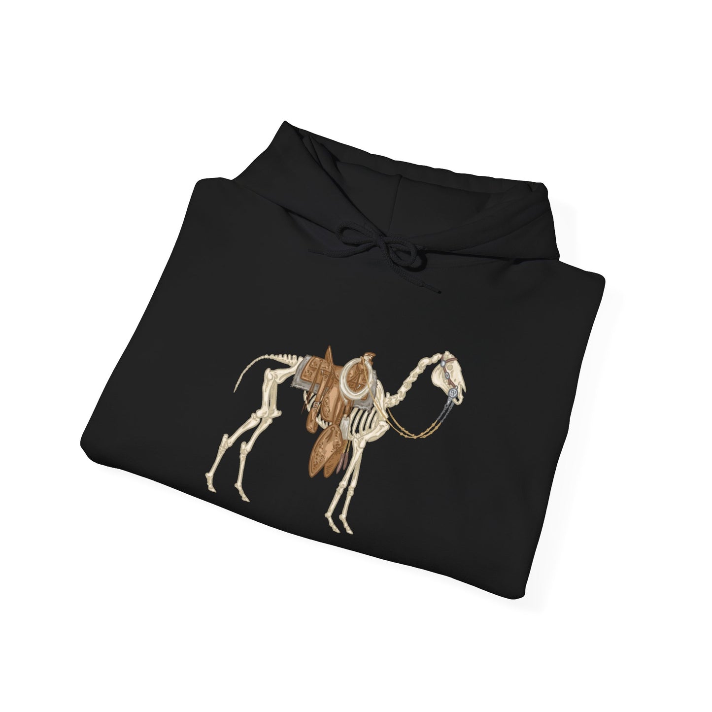 Bones Bridle Horse Fall Design, Cozy Fashion Sweatshirt for All Seasons, Perfect Gift for Animal Lovers, Casual Wear