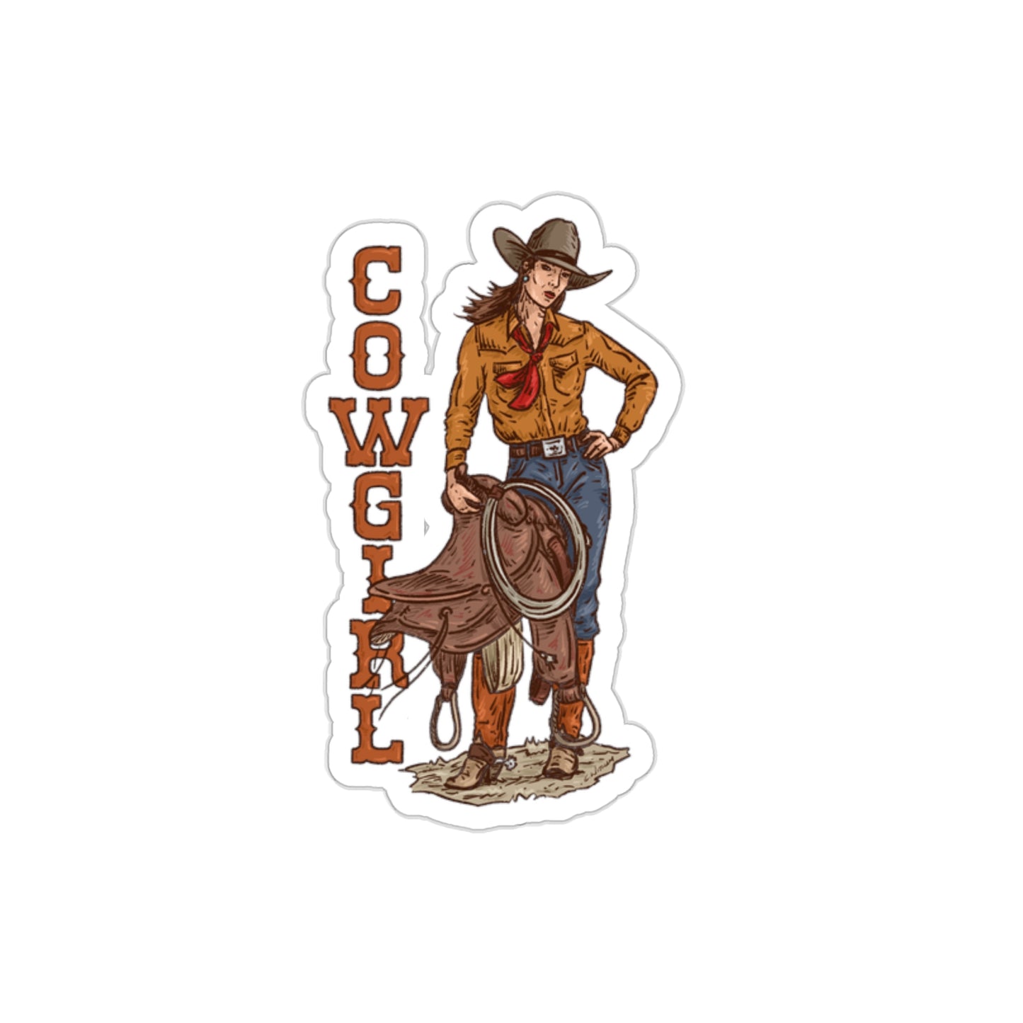 Cowgirl Stickers