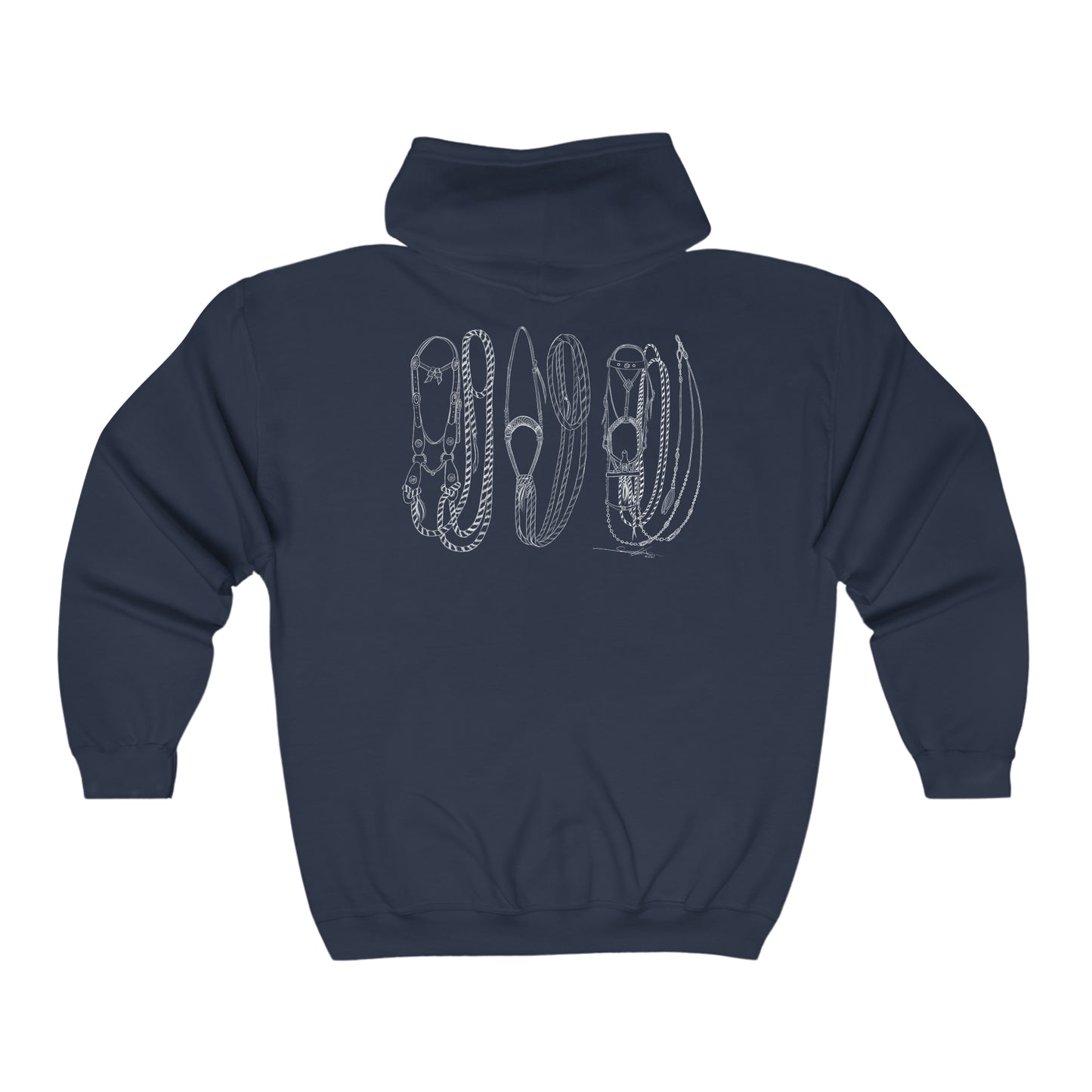 JTF Zipper Hoodie (logo front, art back)