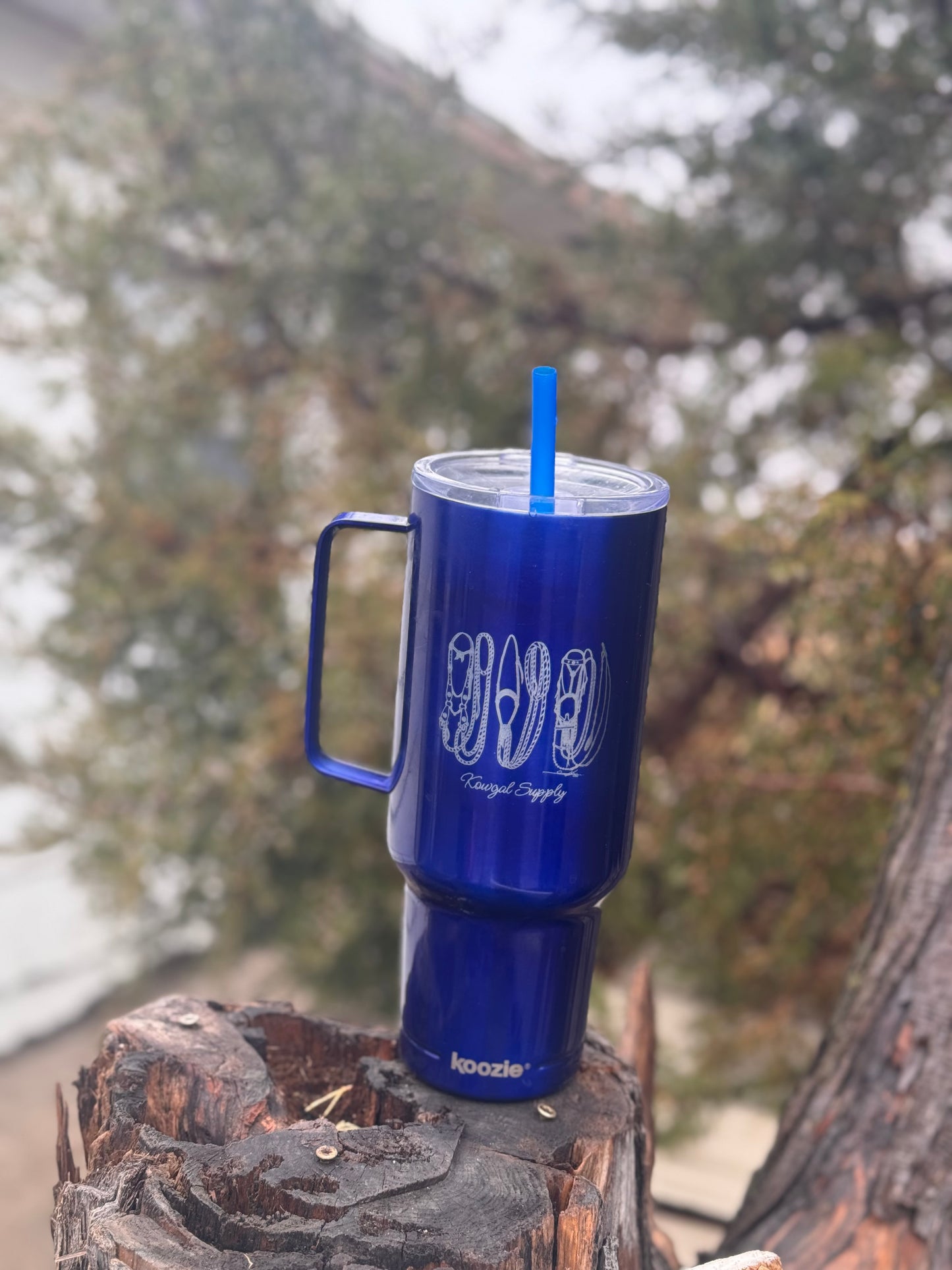 The Anson Jaquima Water Cup 40oz Insulated Tumbler with Lid – Engraved Artwork