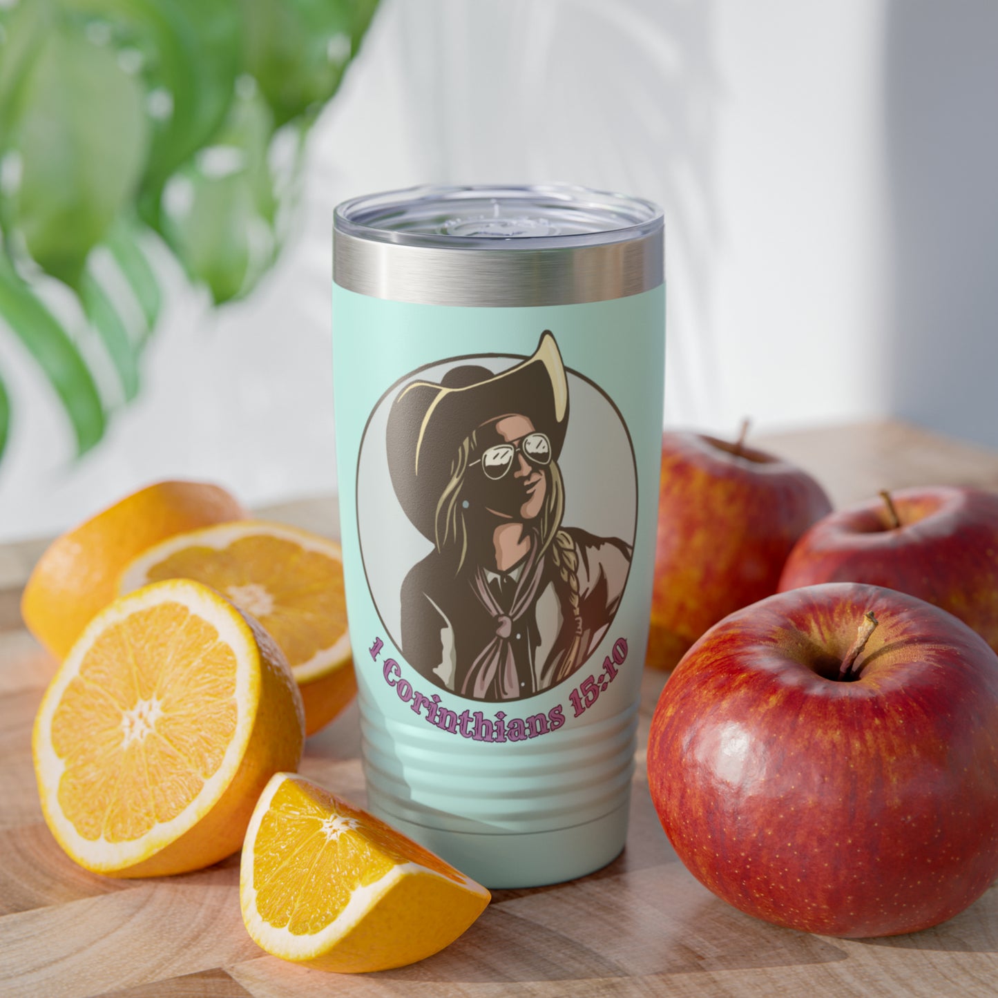 1 Cor 15:10, 20oz Polar Camel Travel Mug
