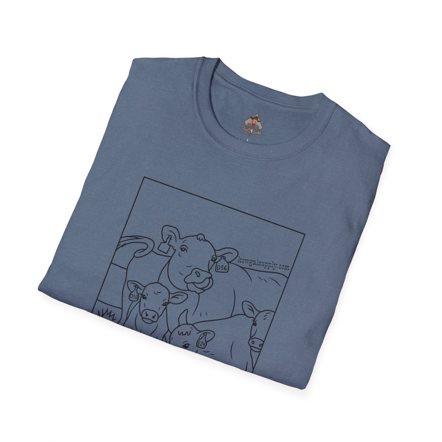 Mineral Lickin' Pairs, Softstyle Cow Tee