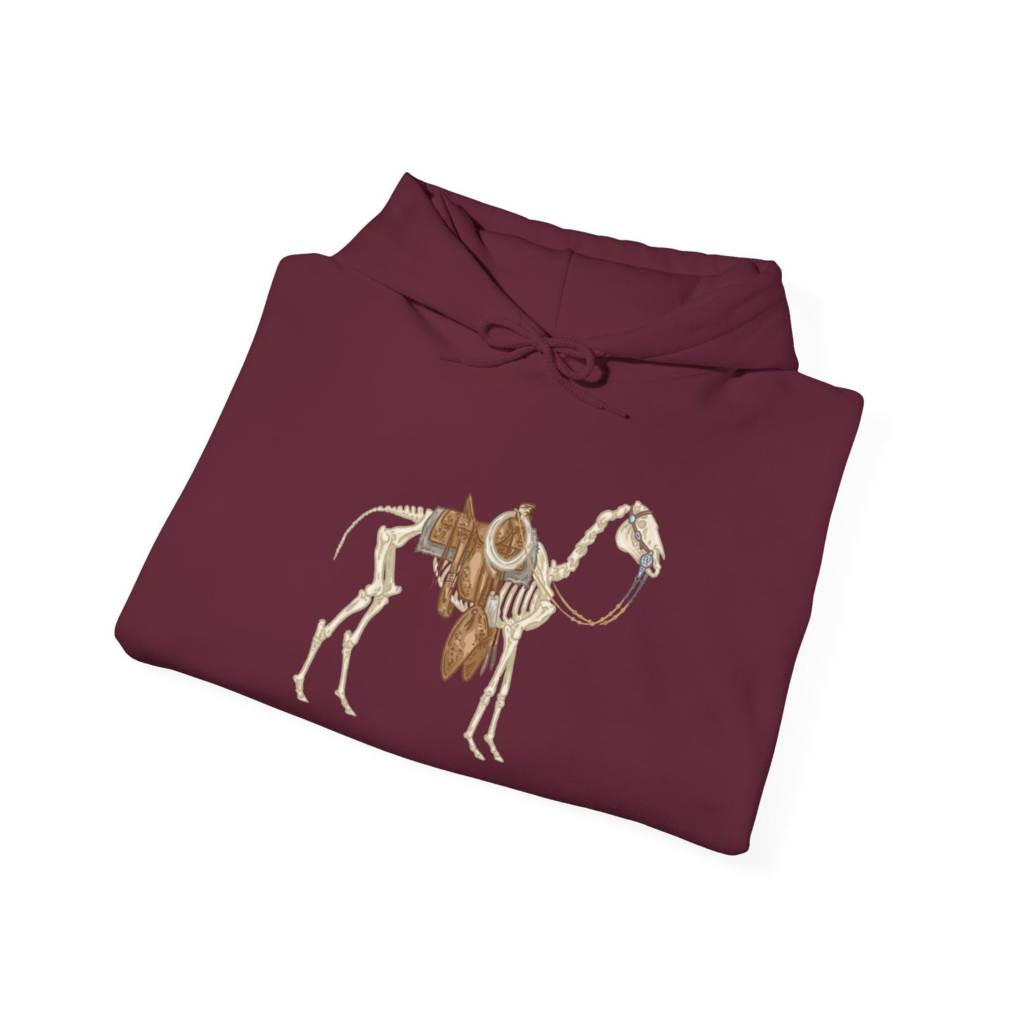 Bones Bridle Horse Fall Design, Cozy Fashion Sweatshirt for All Seasons, Perfect Gift for Animal Lovers, Casual Wear