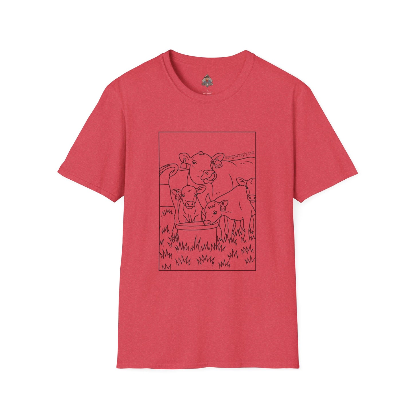 Mineral Lickin' Pairs, Softstyle Cow Tee