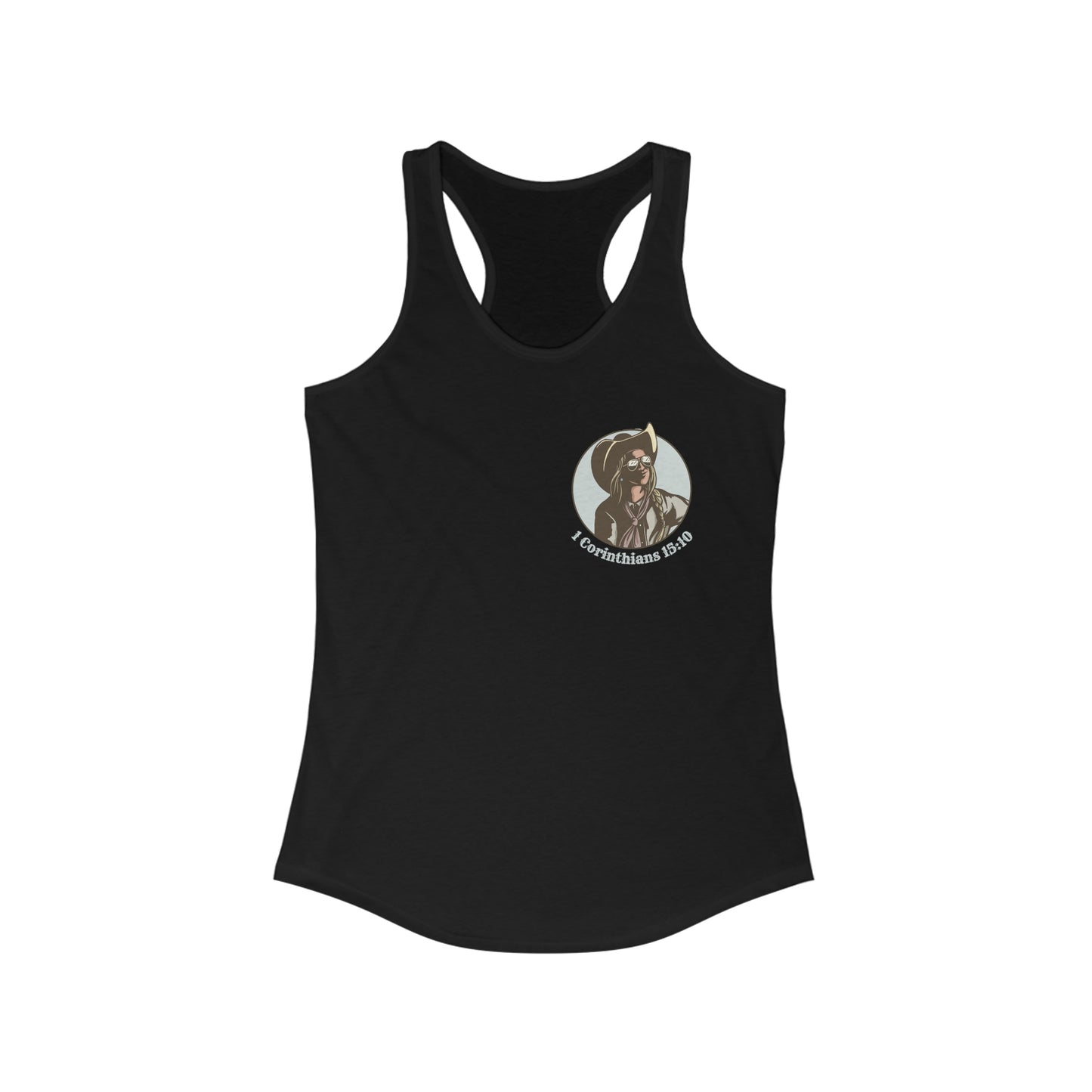 Women's 1 Cor 15:10 Racerback Tank