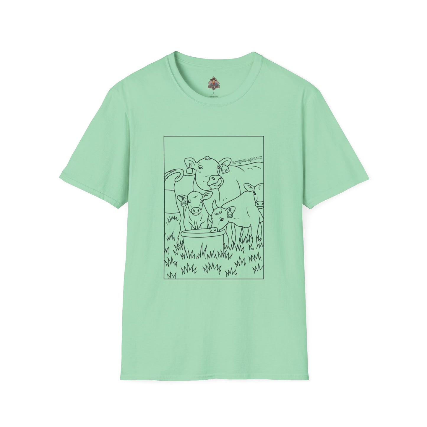 Mineral Lickin' Pairs, Softstyle Cow Tee