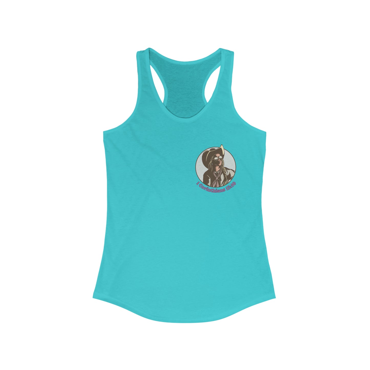 Women's 1 Cor 15:10 Racerback Tank
