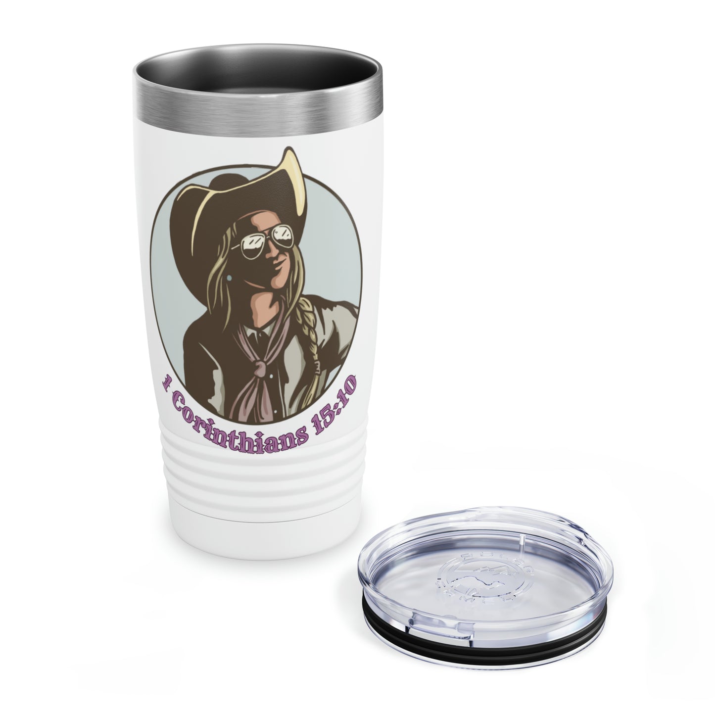 1 Cor 15:10, 20oz Polar Camel Travel Mug