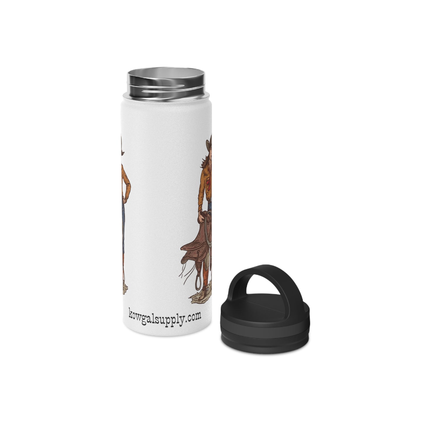 Cowgirl Art Stainless Steel Water Bottle
