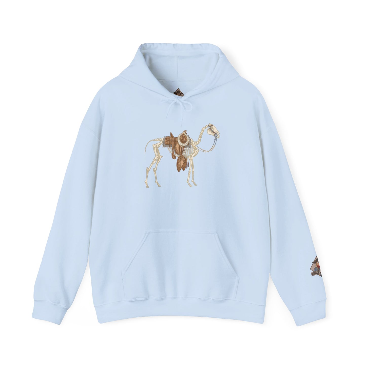 Bones Bridle Horse Fall Design, Cozy Fashion Sweatshirt for All Seasons, Perfect Gift for Animal Lovers, Casual Wear
