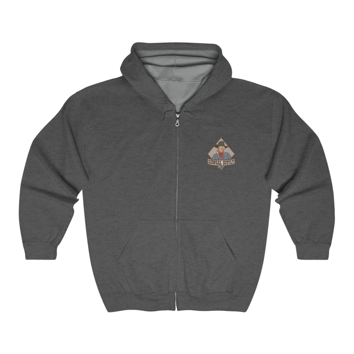 JTF Zipper Hoodie (logo front, art back)