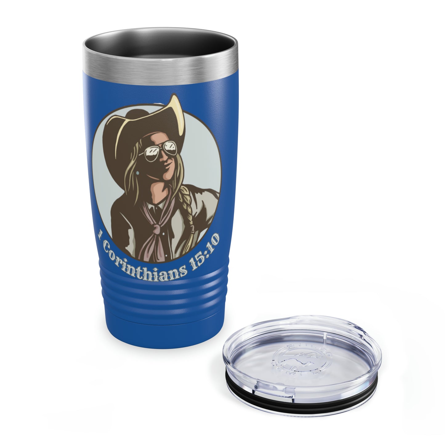 1 Cor 15:10, 20oz Polar Camel Travel Mug