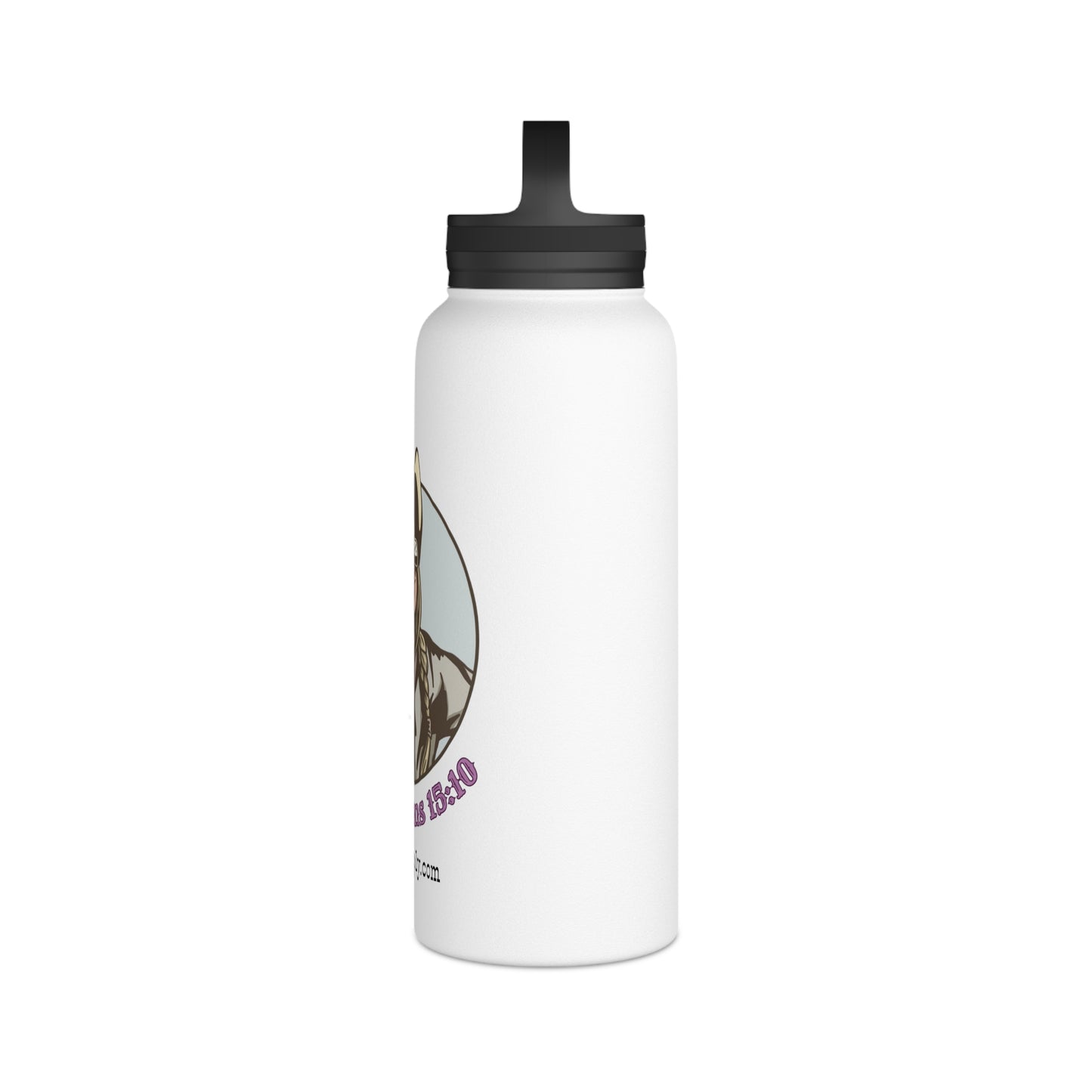 1 Cor 15:10 Stainless Steel Water Bottle