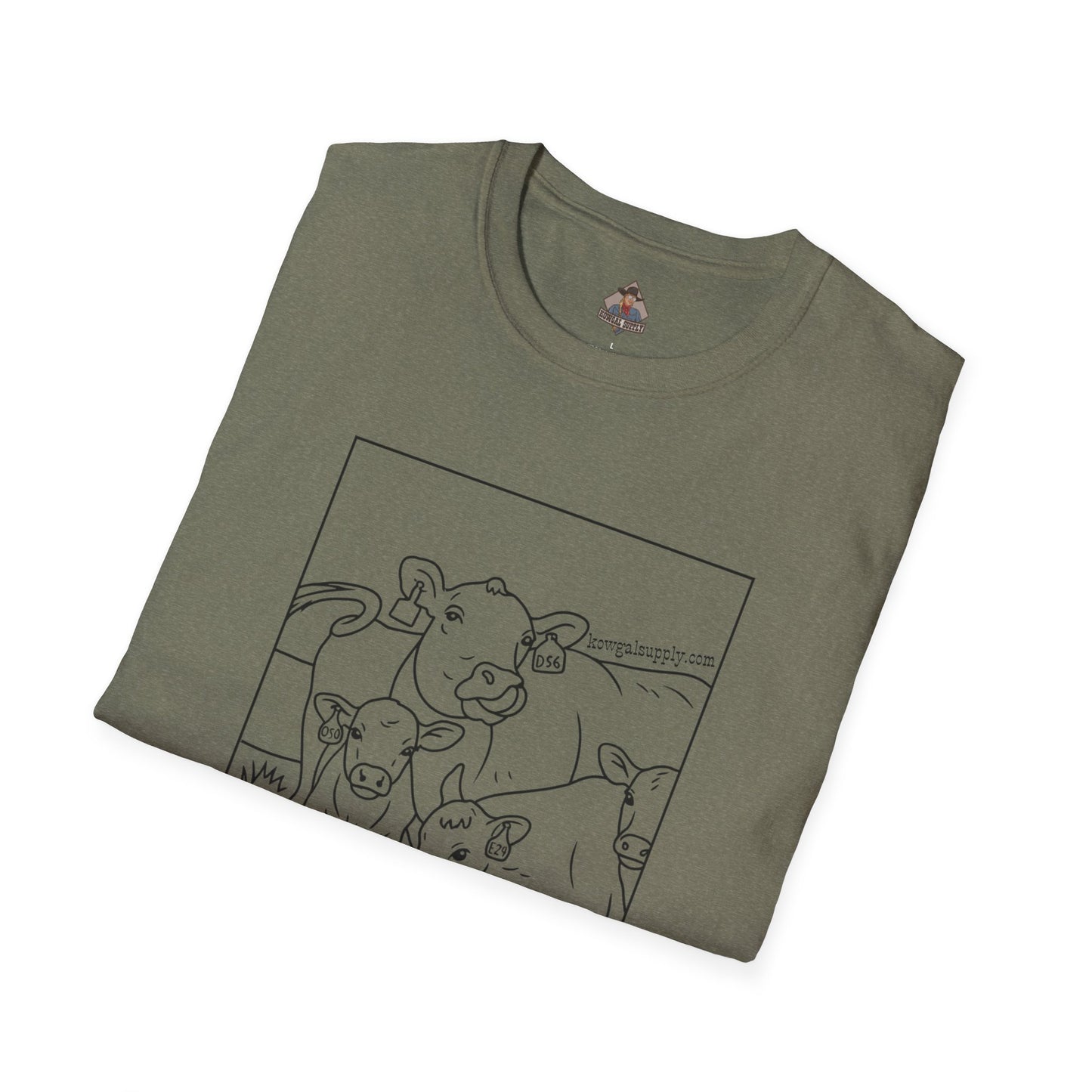 Mineral Lickin' Pairs, Softstyle Cow Tee