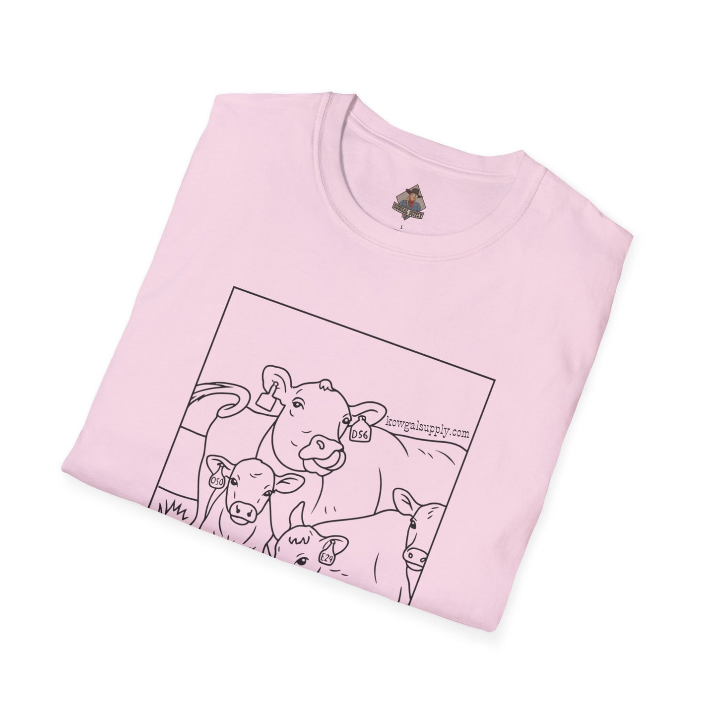 Mineral Lickin' Pairs, Softstyle Cow Tee