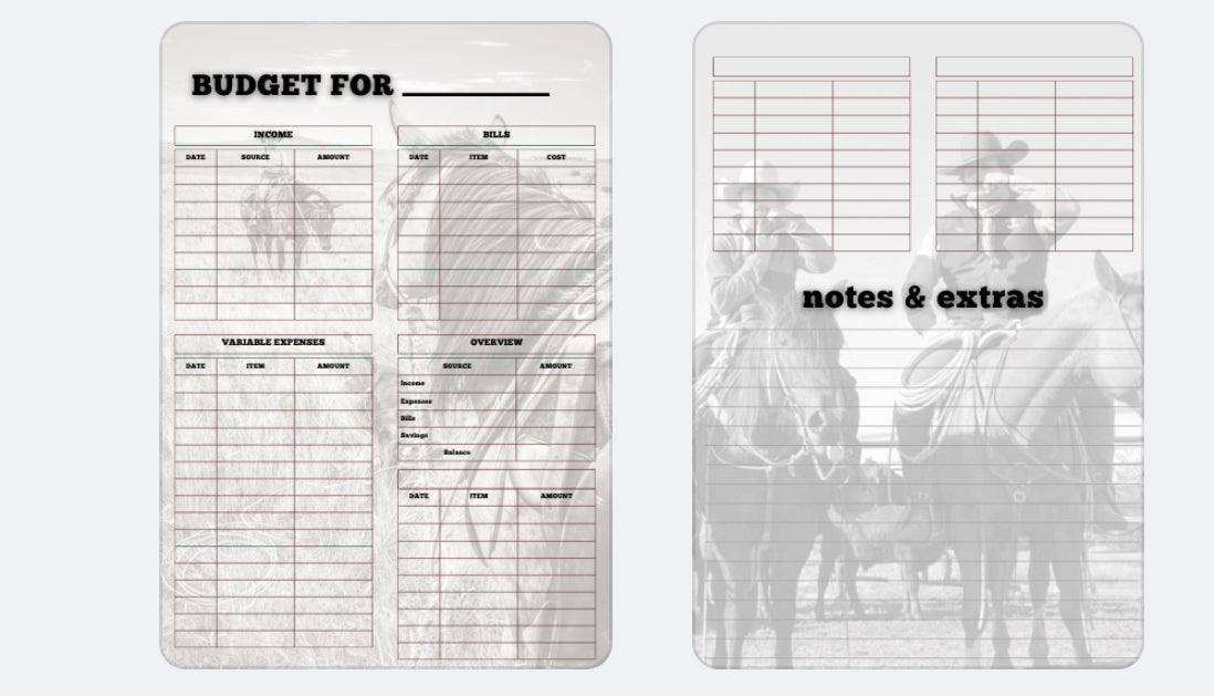 Budget Booklet (In Stock)