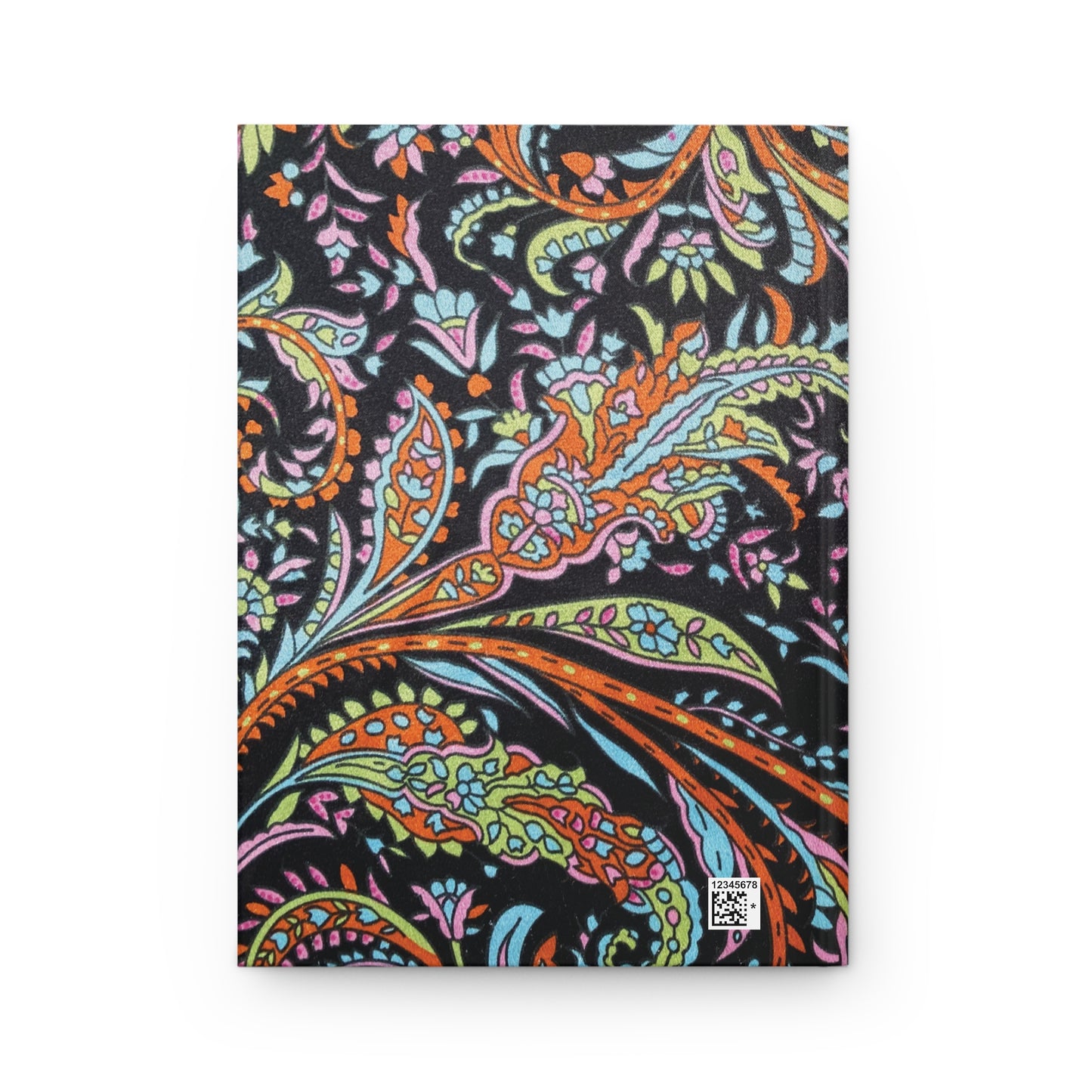 Rainbow Paisley Wild Rag Hardcover Notebook