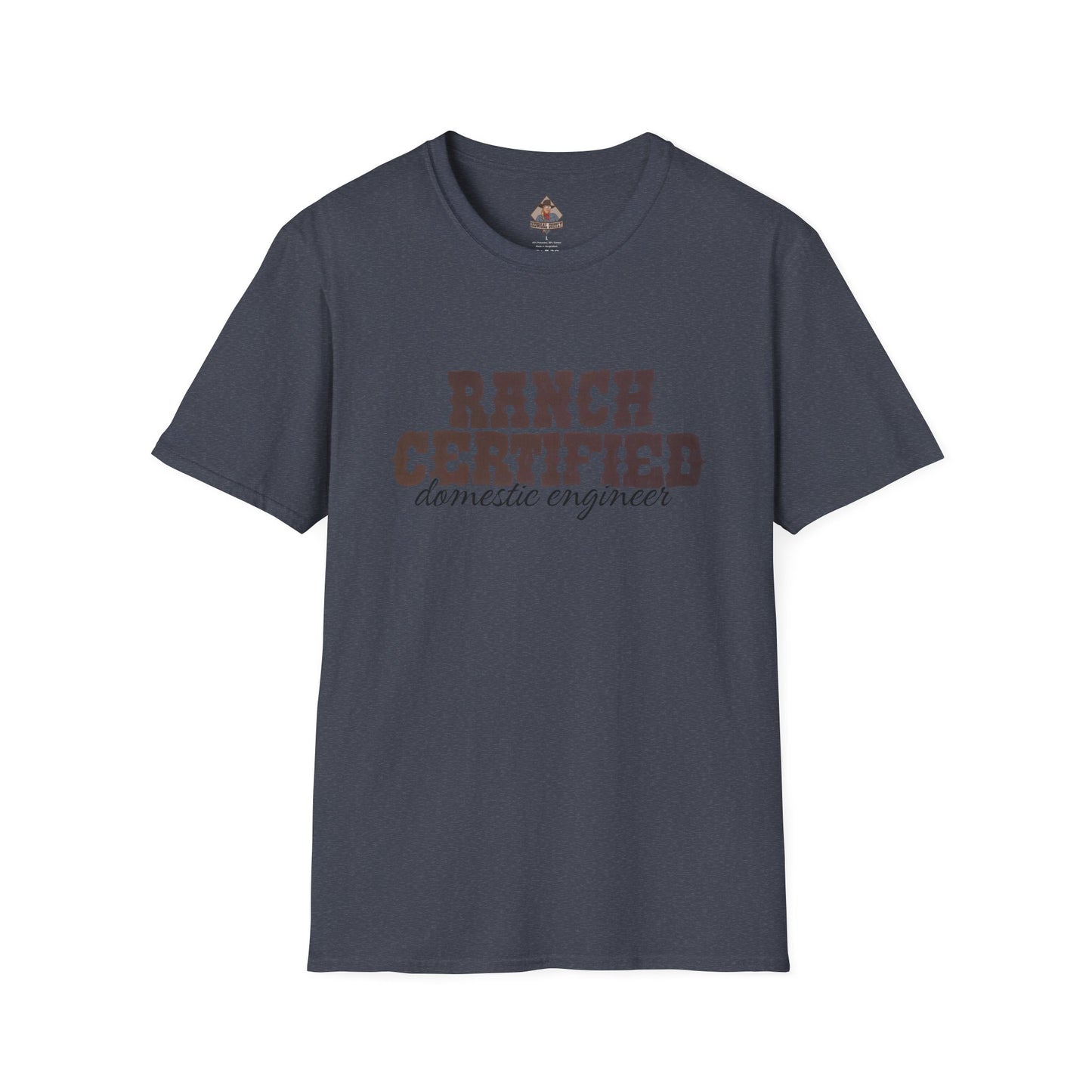 Ranch Certified Domestic Engineer T-Shirt, Funny Country Shirt, Unisex Graphic Tee, Perfect Gift for Farmers, Farm Life Apparel