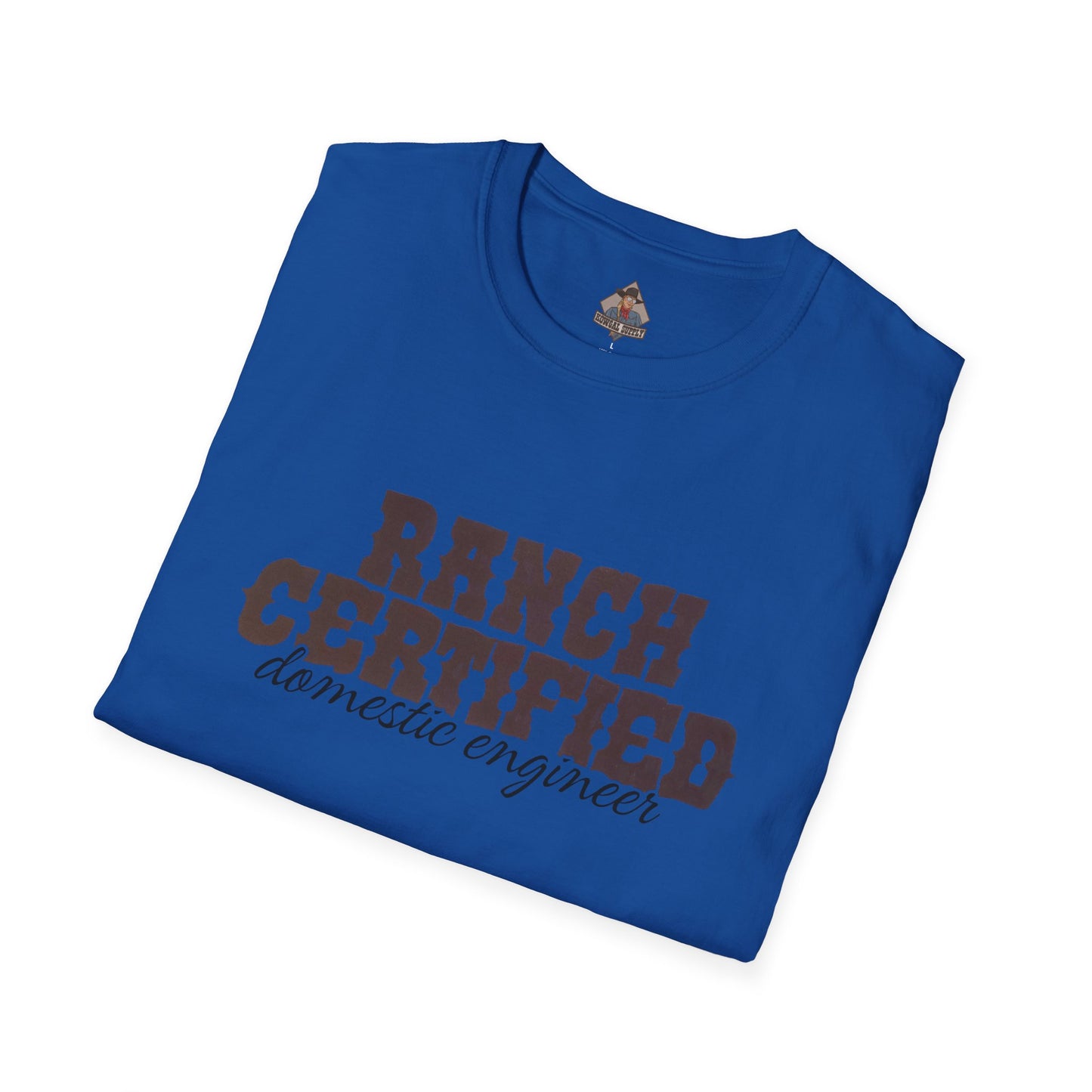 Ranch Certified Domestic Engineer T-Shirt, Funny Country Shirt, Unisex Graphic Tee, Perfect Gift for Farmers, Farm Life Apparel