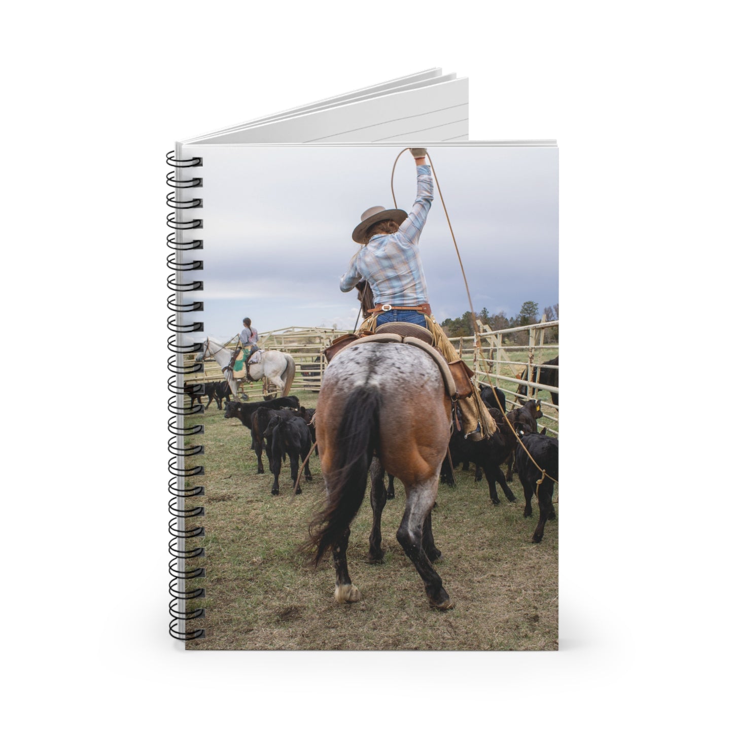 Heelin' Cowgirl Spiral Notebook - Ruled Line