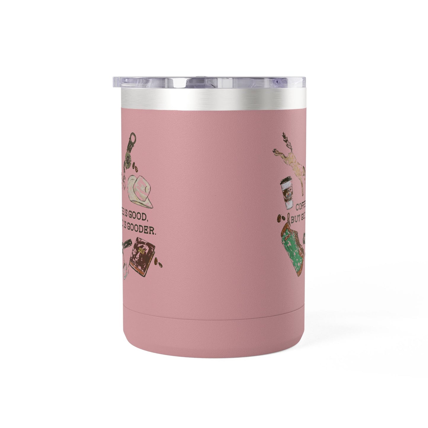 God is Gooder Collage Travel Coffee Cup Western Themed Tumbler - 15oz Travel Mug