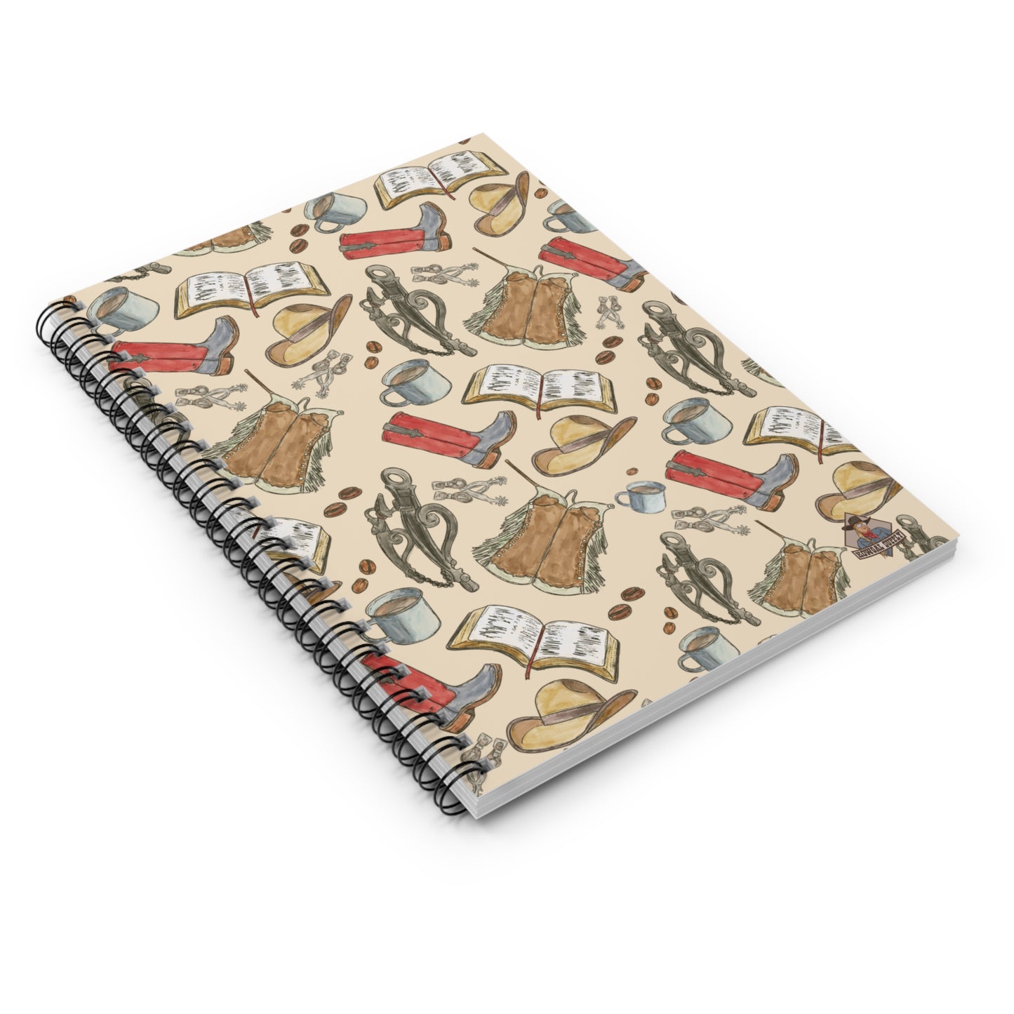 Western Cowboygal Notebook, Spiral Notebook - Ruled Line