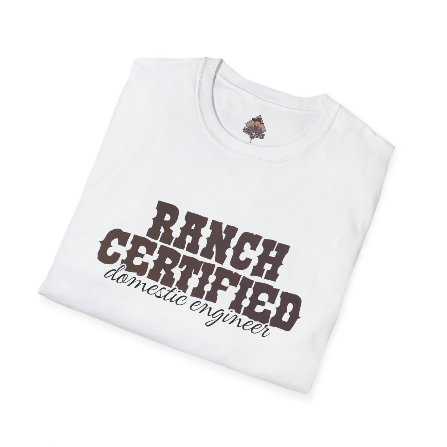 Ranch Certified Domestic Engineer T-Shirt, Funny Country Shirt, Unisex Graphic Tee, Perfect Gift for Farmers, Farm Life Apparel