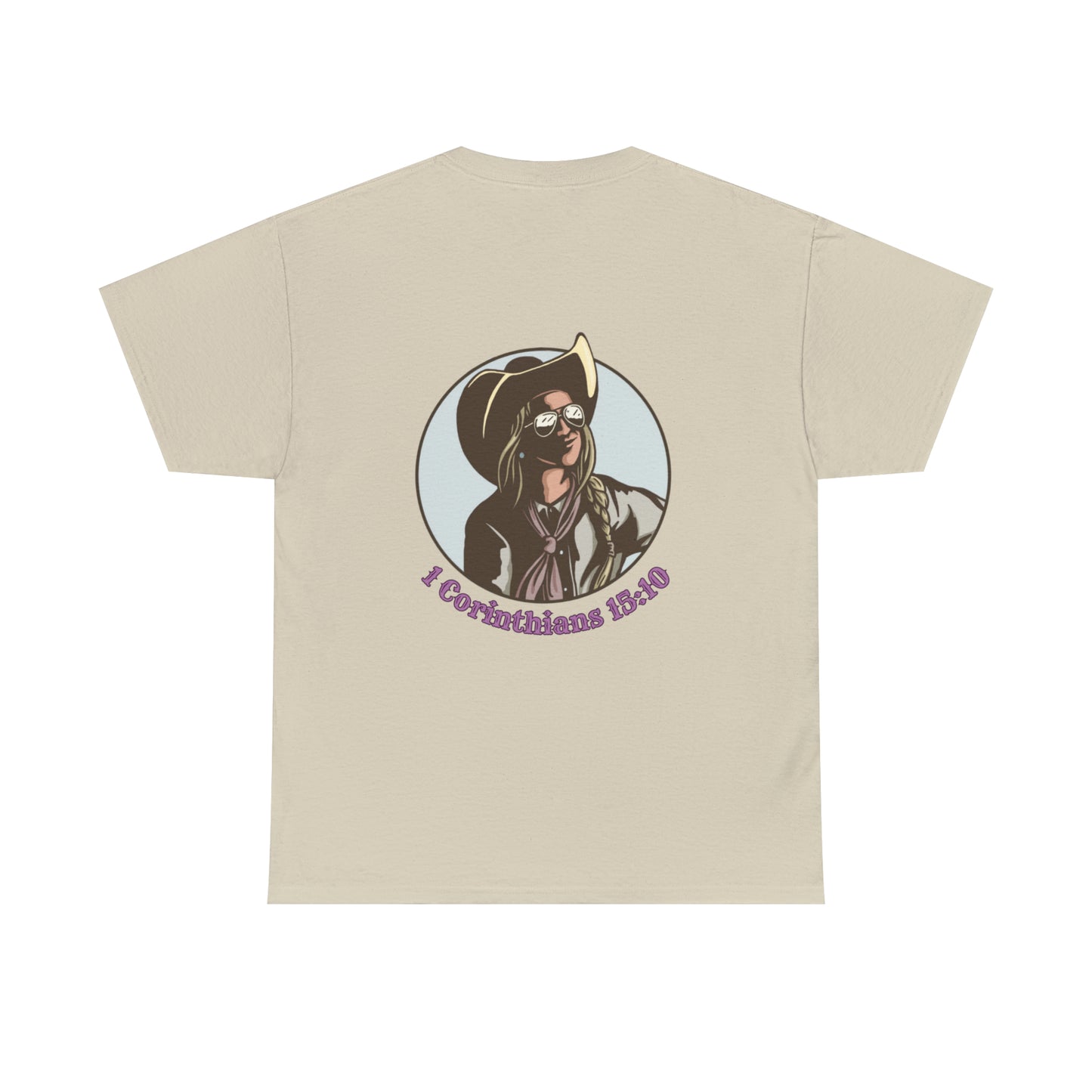 1 Corinthians (logo front/art back) Cotton Tee