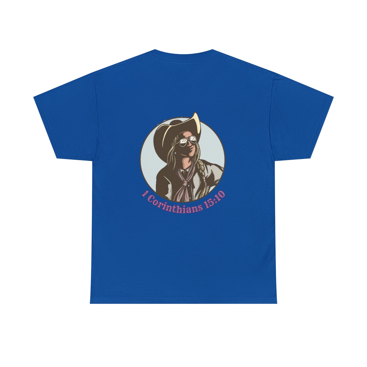 1 Corinthians (logo front/art back) Cotton Tee