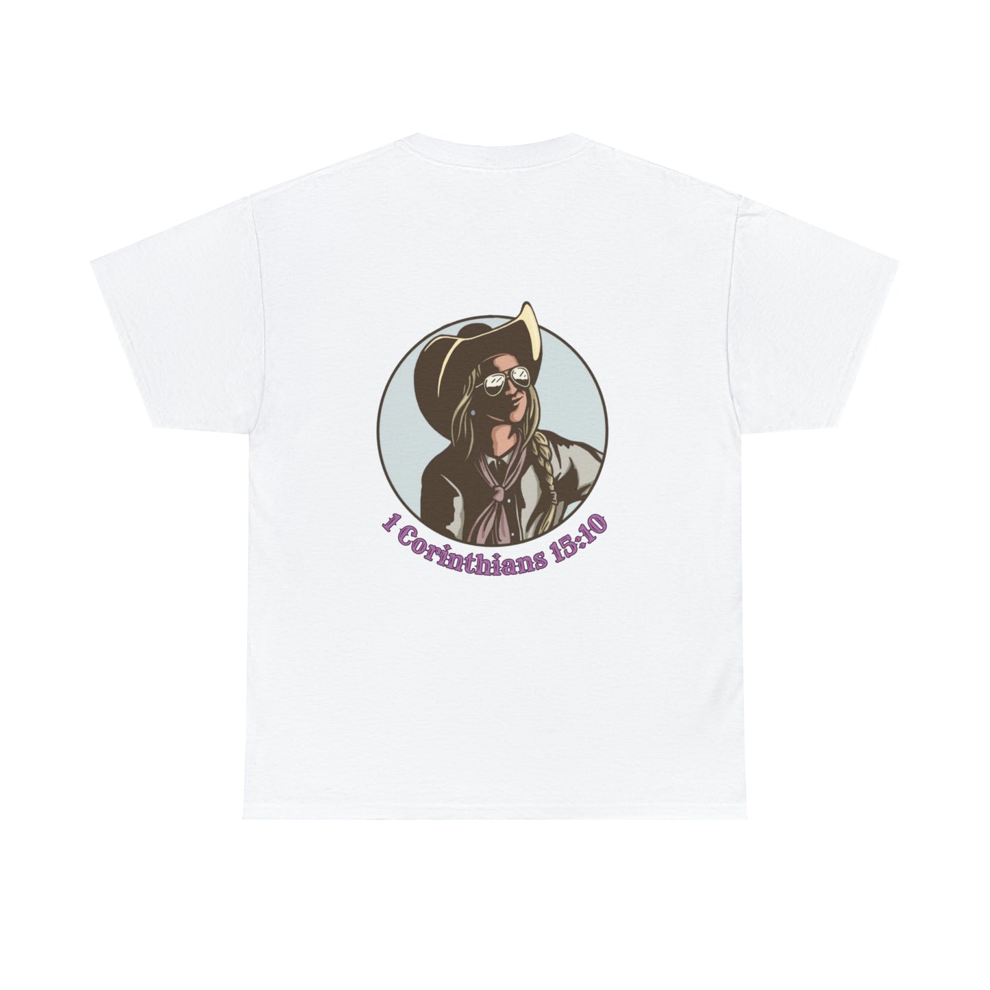 1 Corinthians (logo front/art back) Cotton Tee
