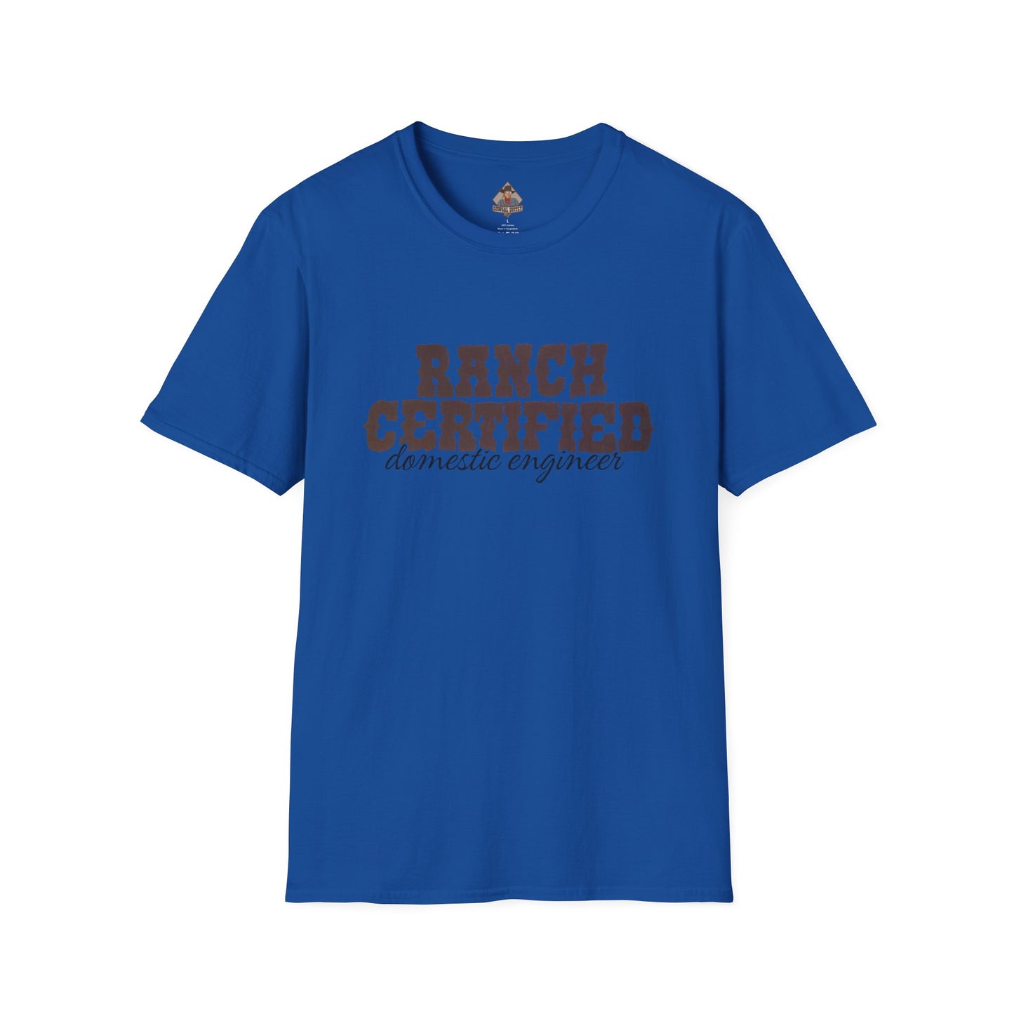 Ranch Certified Domestic Engineer T-Shirt, Funny Country Shirt, Unisex Graphic Tee, Perfect Gift for Farmers, Farm Life Apparel