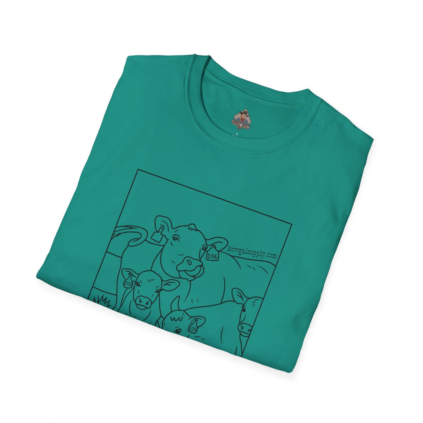 Mineral Lickin' Pairs, Softstyle Cow Tee